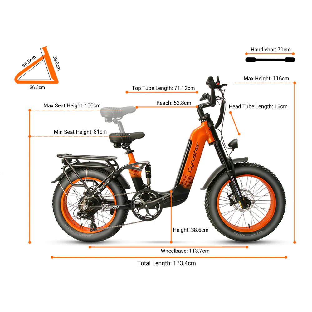 Cyrusher Kommoda, Step-through Ebike - Image 6