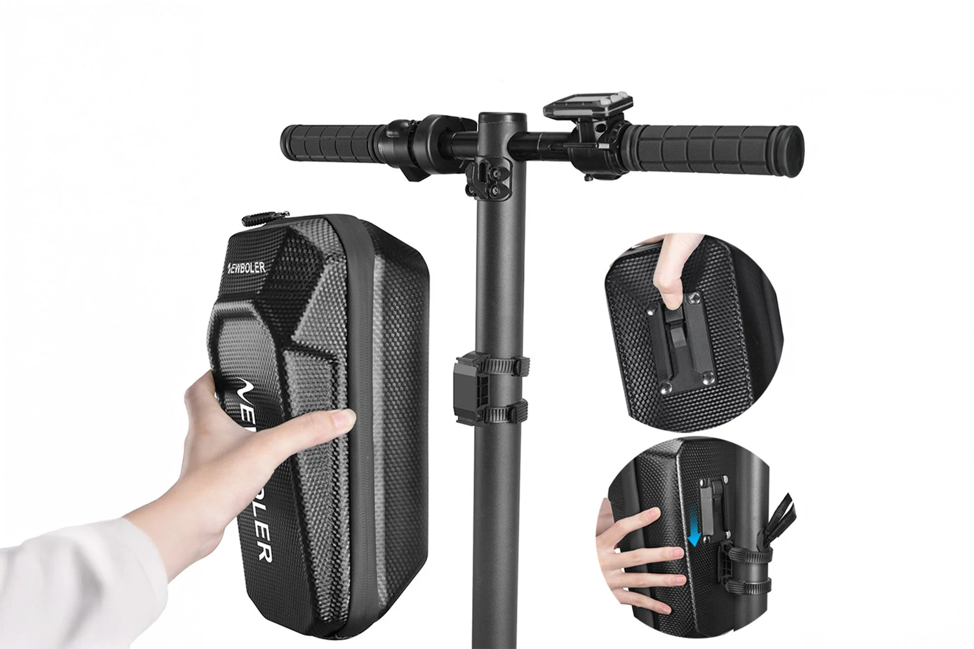 Schnellverschluss-Wasserdichte Hartschalentasche für Glider E-Bike & Scooter - Image 10